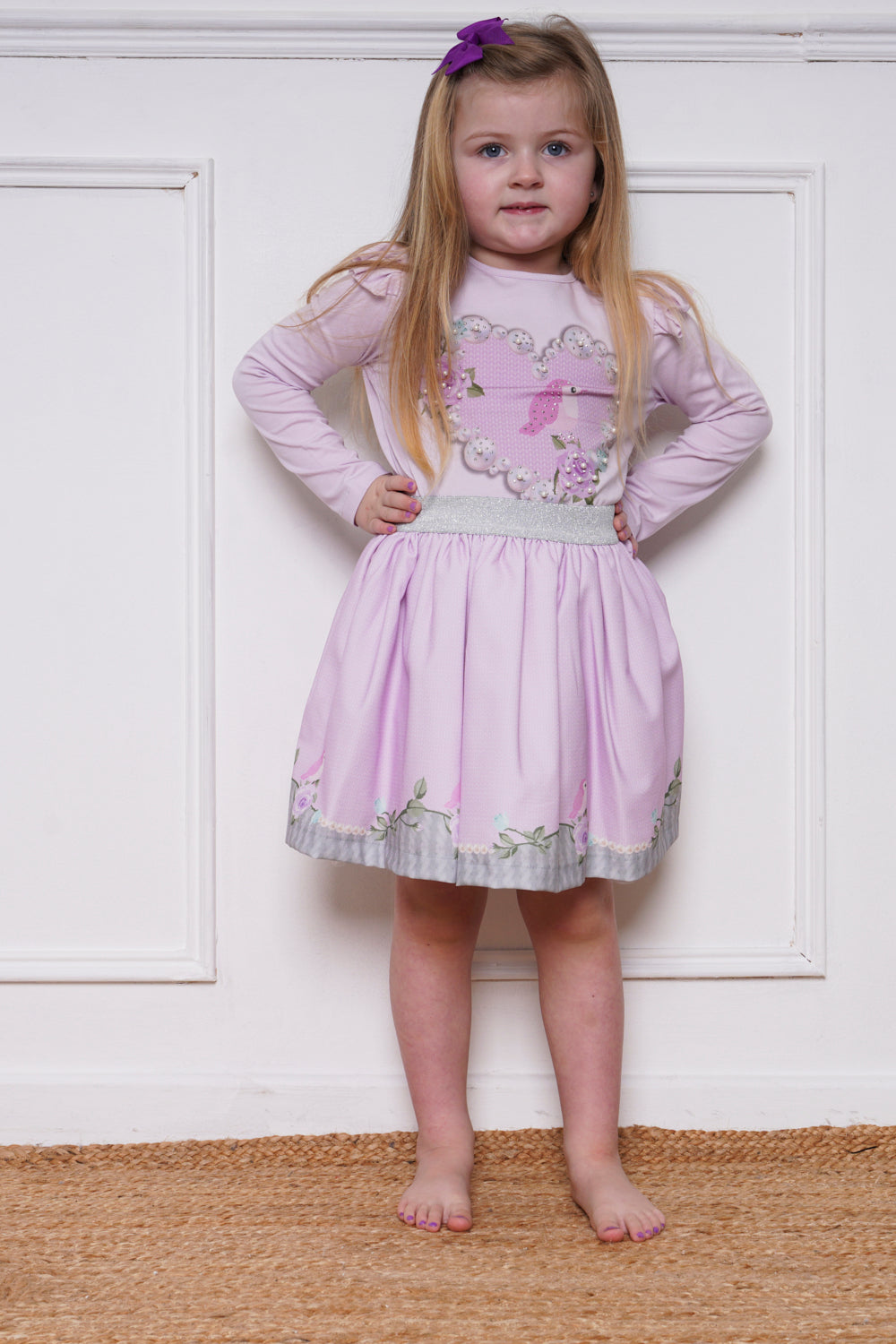 Mini Attire Cherub Set Lilac