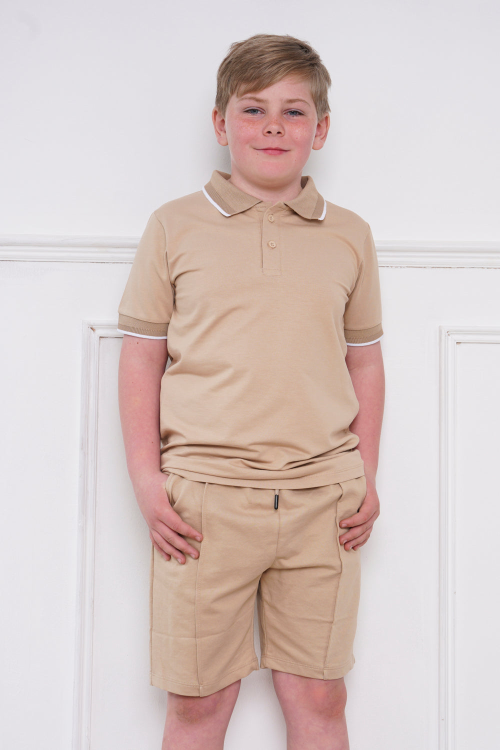 Mini Attire Boys Claridge Set Beige