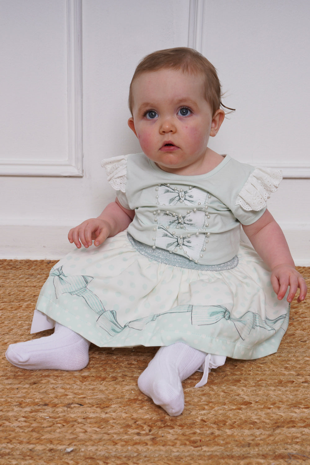 Mini Attire Bow Set Mint