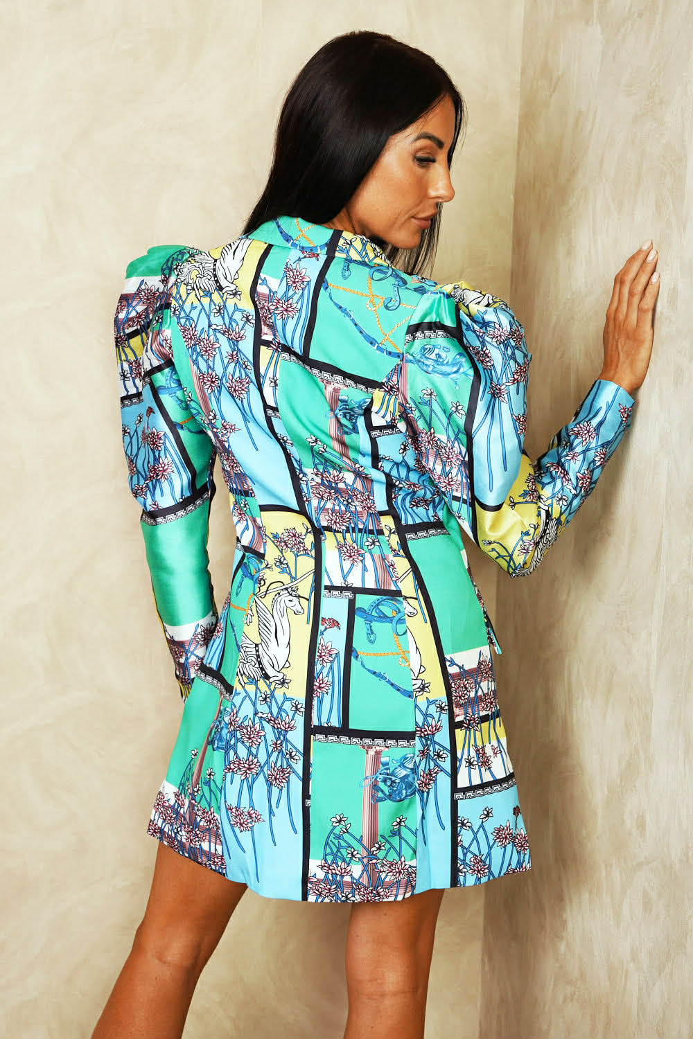 Cambridge Blazer Dress Sky/Mint
