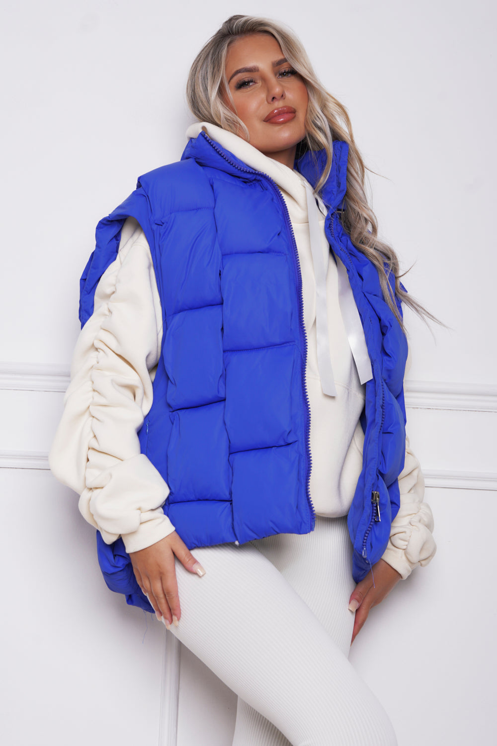 Dova Luxury Quilted Gillet Royal