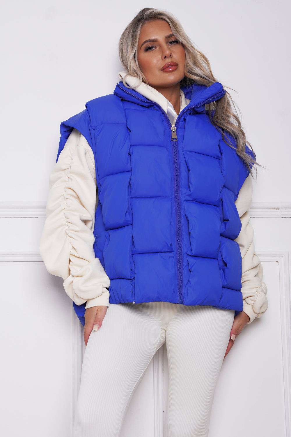 Dova Luxury Quilted Gillet Royal