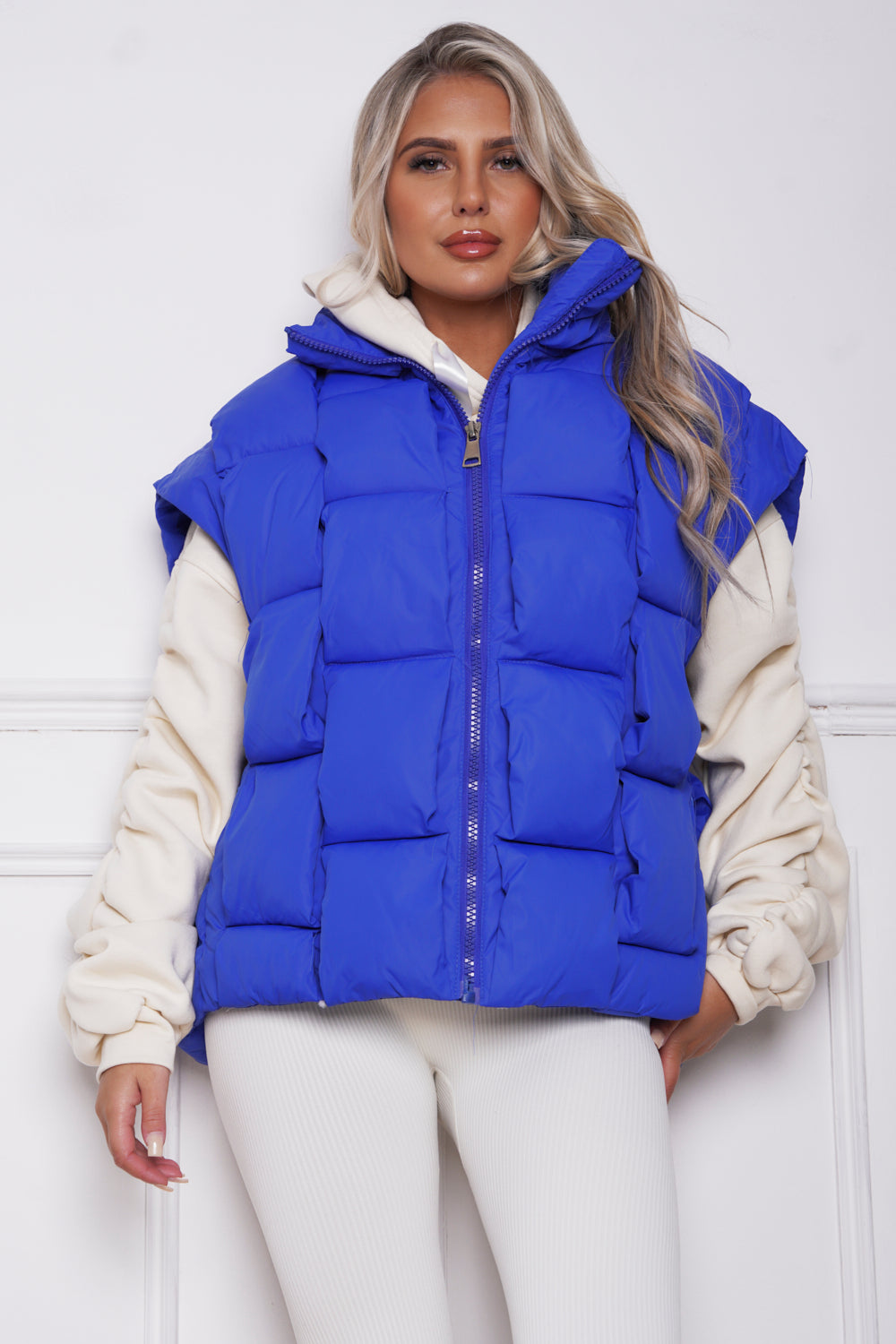 Dova Luxury Quilted Gillet Royal