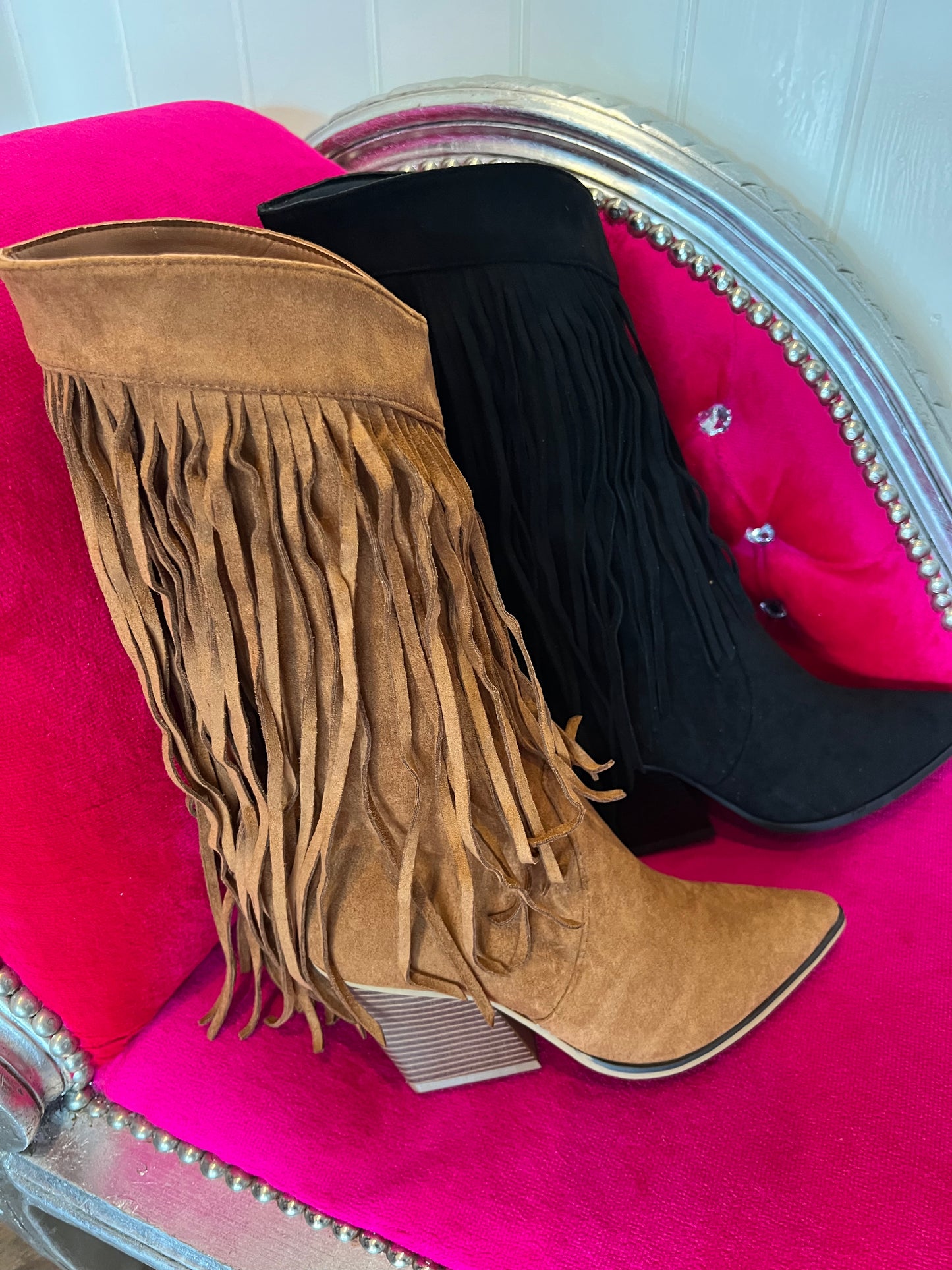 Tassel Midi Boot Tan