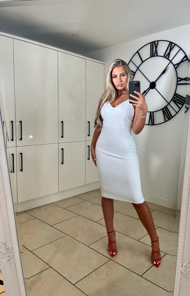 Bali Bandage Midi Dress White