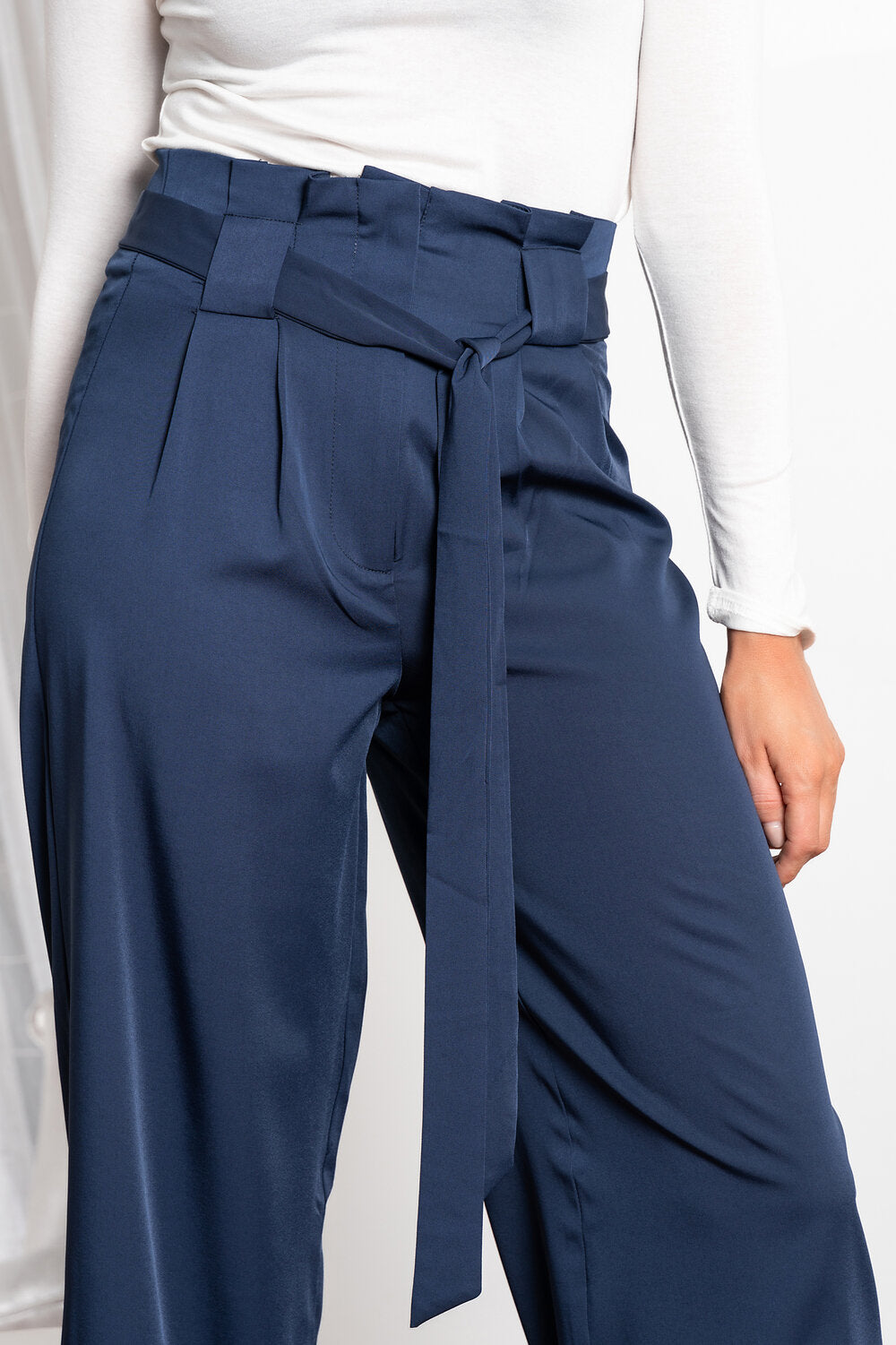 Naria Wide Leg Trouser Navy