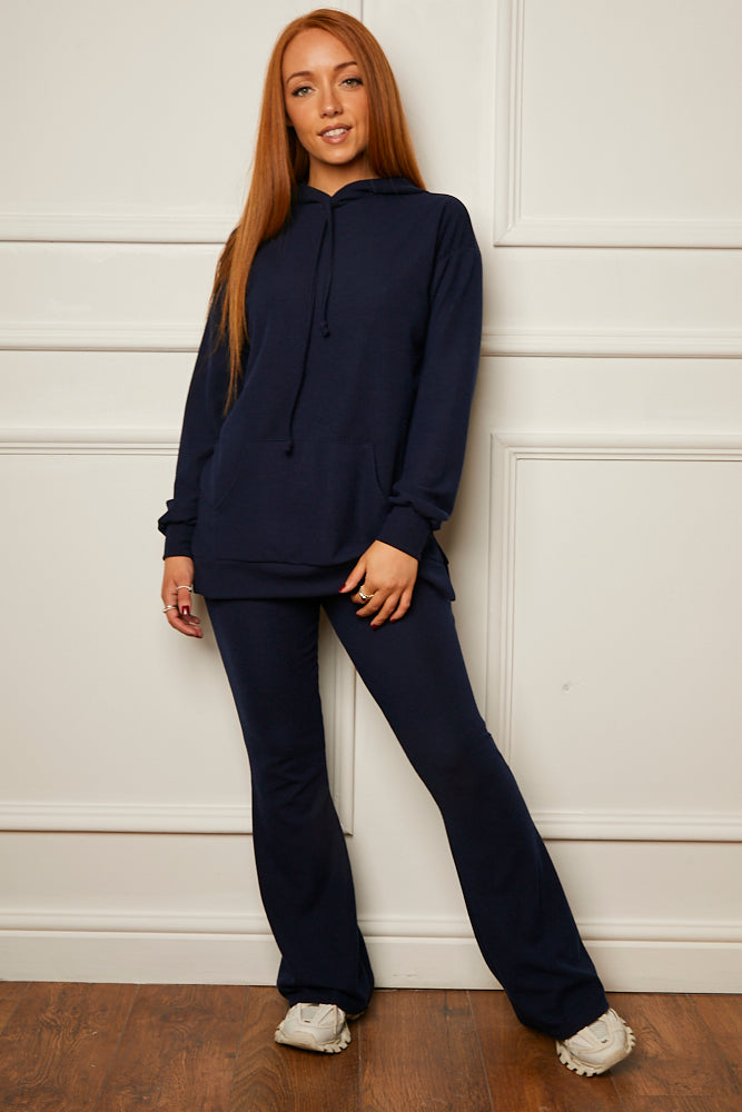 Frankie Flared Trouser Jog Suit Navy