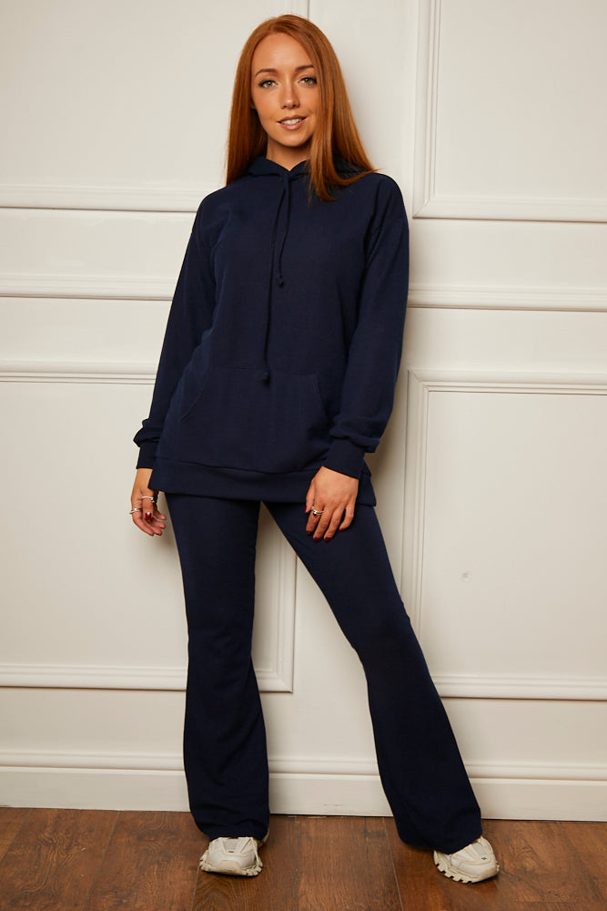Frankie Flared Trouser Jog Suit Navy