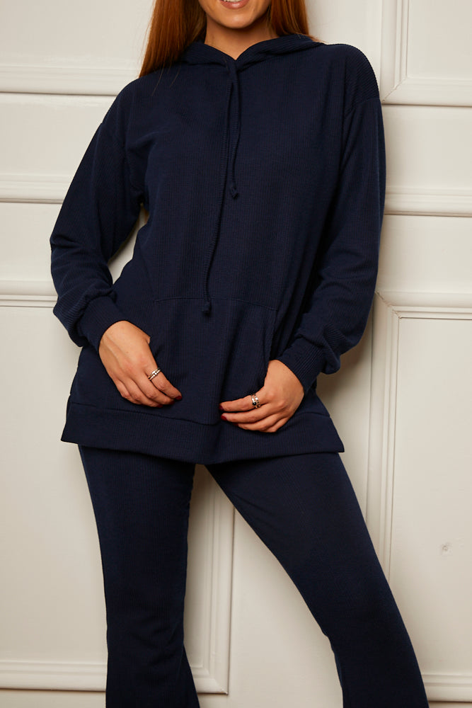 Frankie Flared Trouser Jog Suit Navy