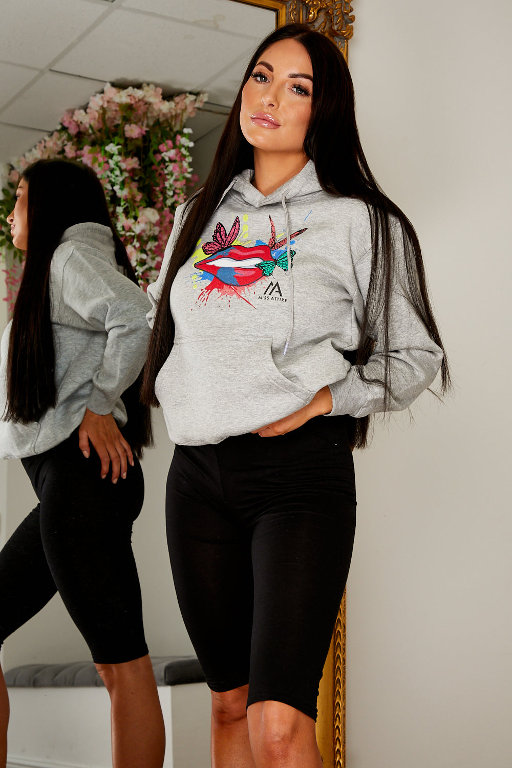 Miss Attire Hoody Grey