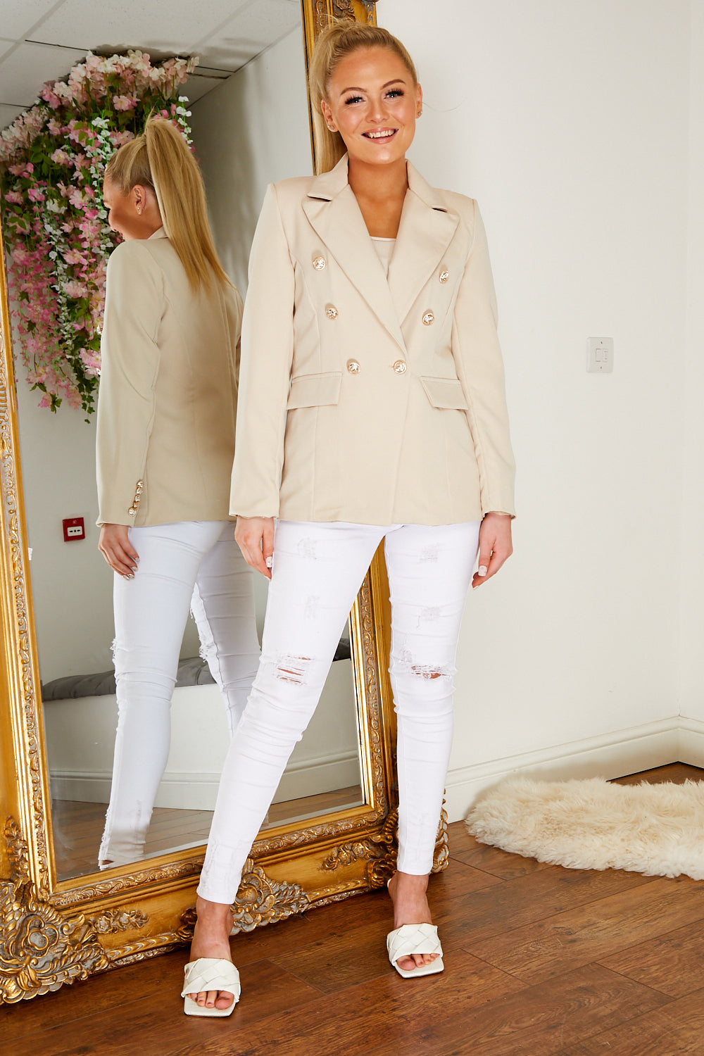 Balmonte blazer Cream