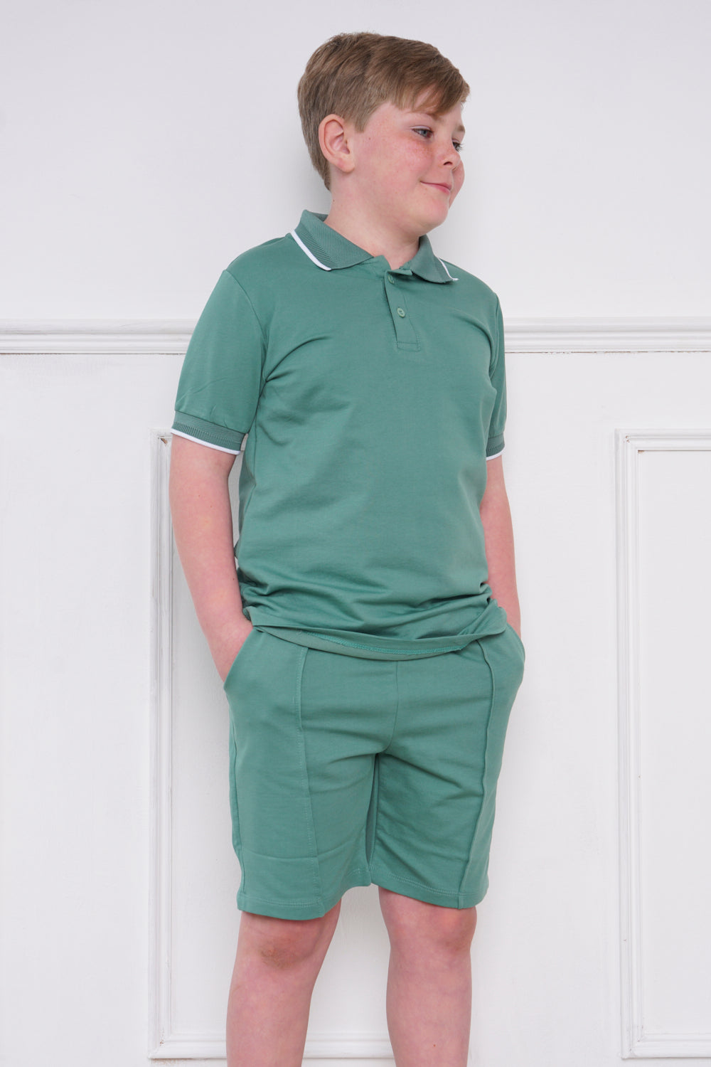 Mini Attire Boys Claridge Set Green