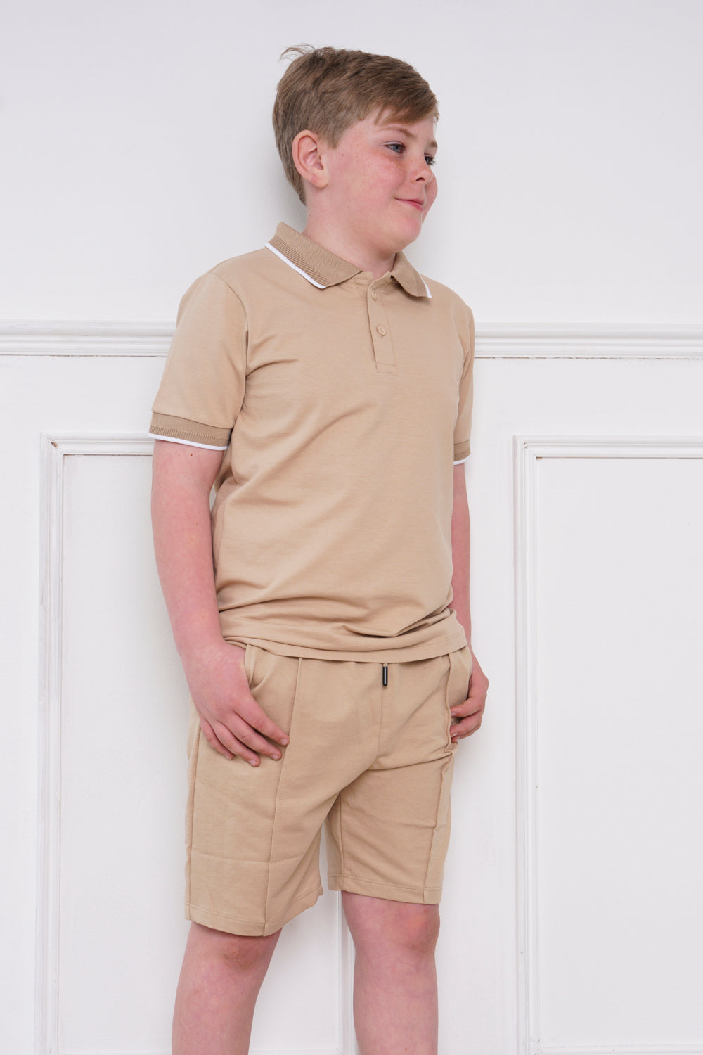 Mini Attire Boys Claridge Set Beige