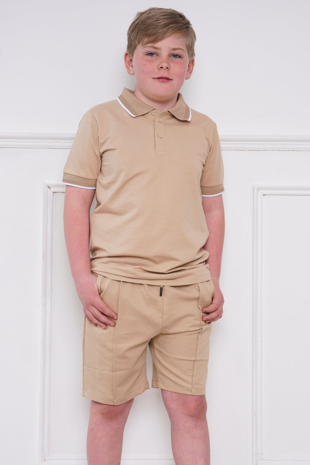 Mini Attire Boys Claridge Set Beige