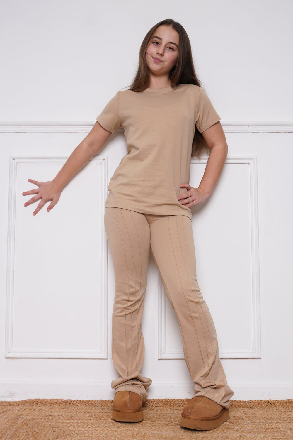 Mini Attire Eloise Lounge Suit Beige