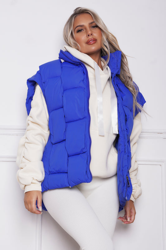 Dova Luxury Quilted Gillet Royal