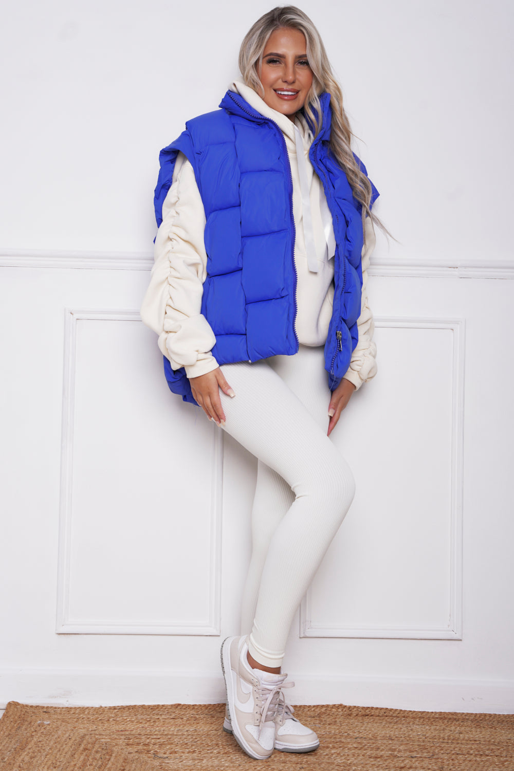 Dova Luxury Quilted Gillet Royal