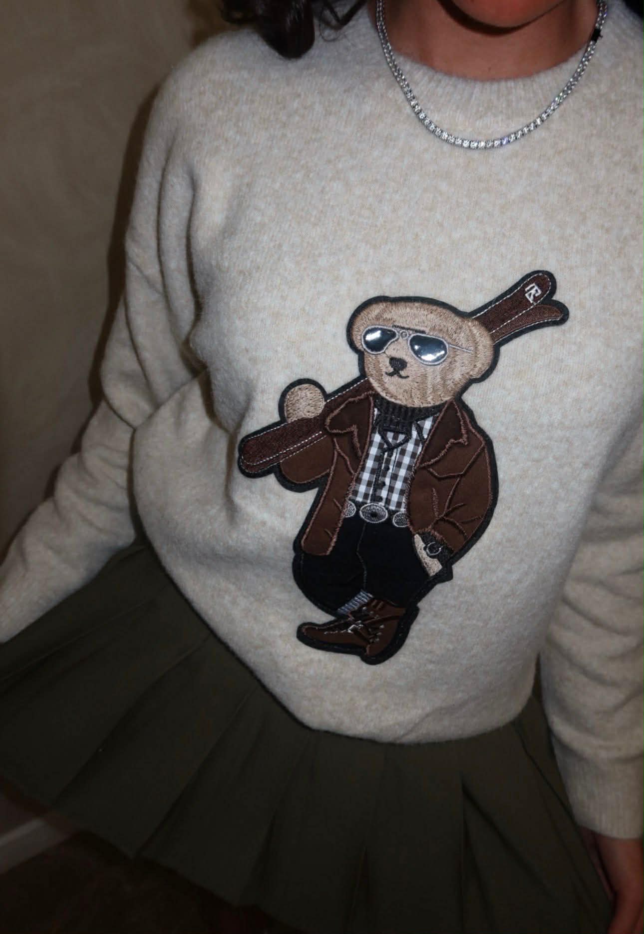Luxury Soft Knit Teddy Jumper Beige