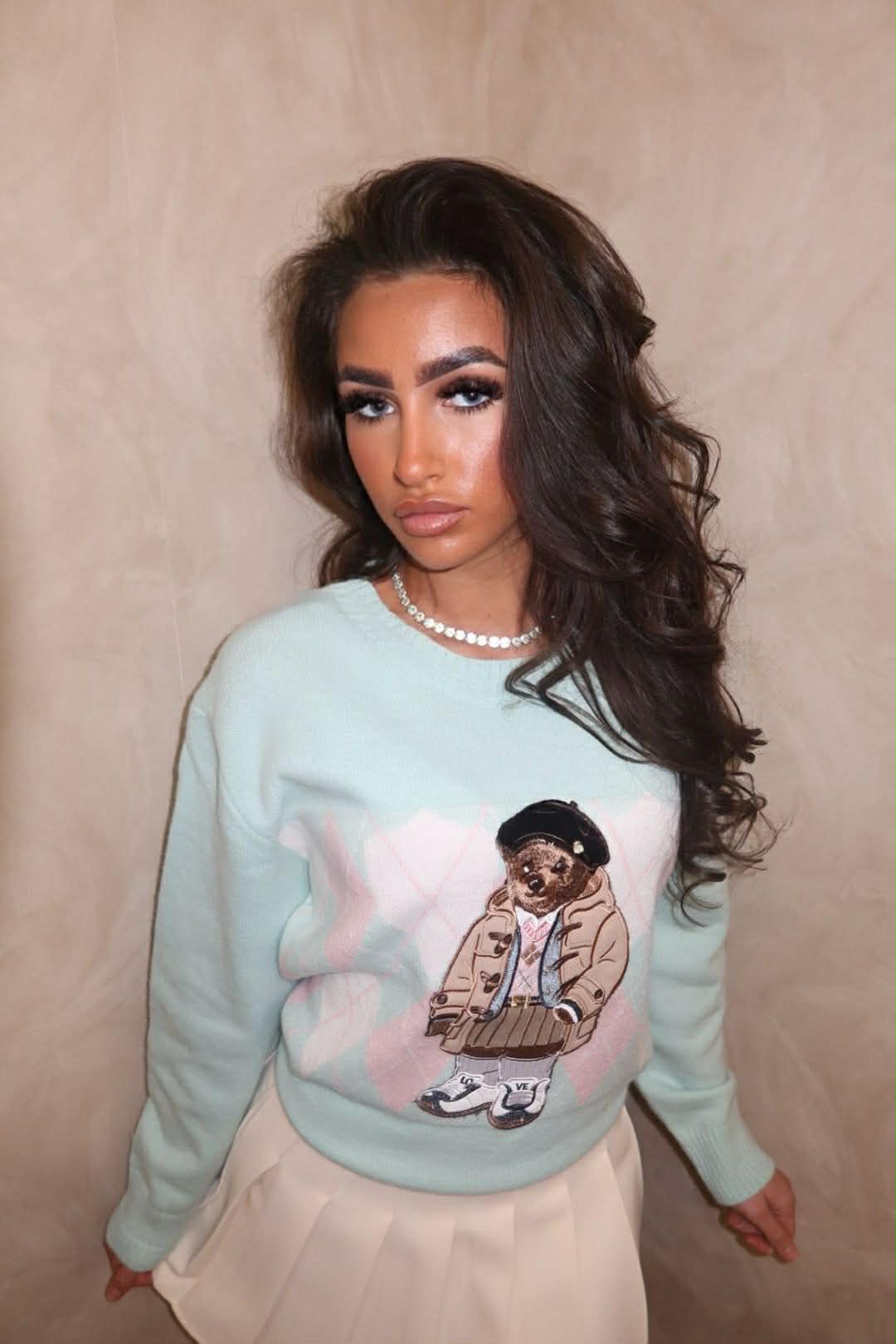 Luxury Soft Knit Teddy Jumper Mint