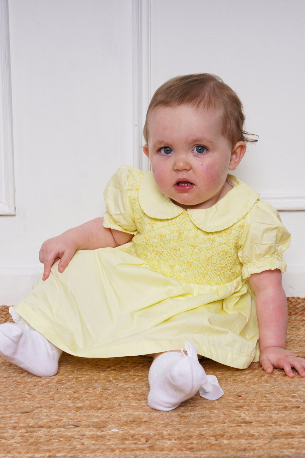 Mini Attire Smocked Dress Yellow