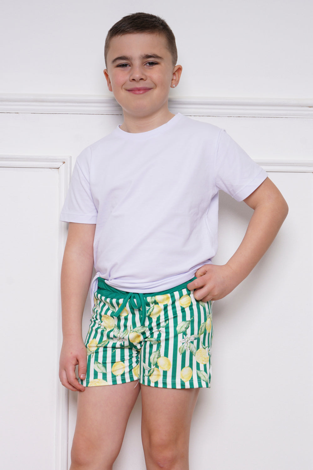 Mini Attire Lemon Swim Trunks